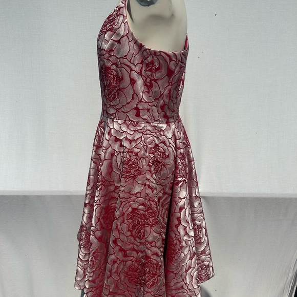 White House Black Market NWT market Rose Jacquard Fit-And-Flare Dress size 10 - Picture 5 of 10